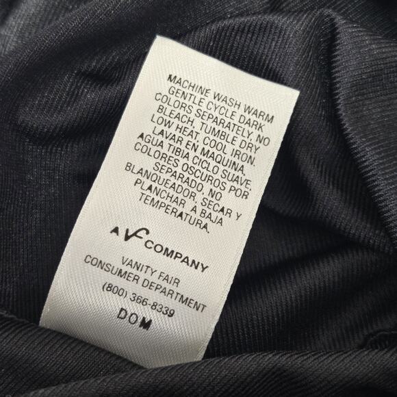 Vanity Fair Slip Skirt Medium 28" 100% Nylon Black Vintage New Deadstock Petti - Picture 4 of 7